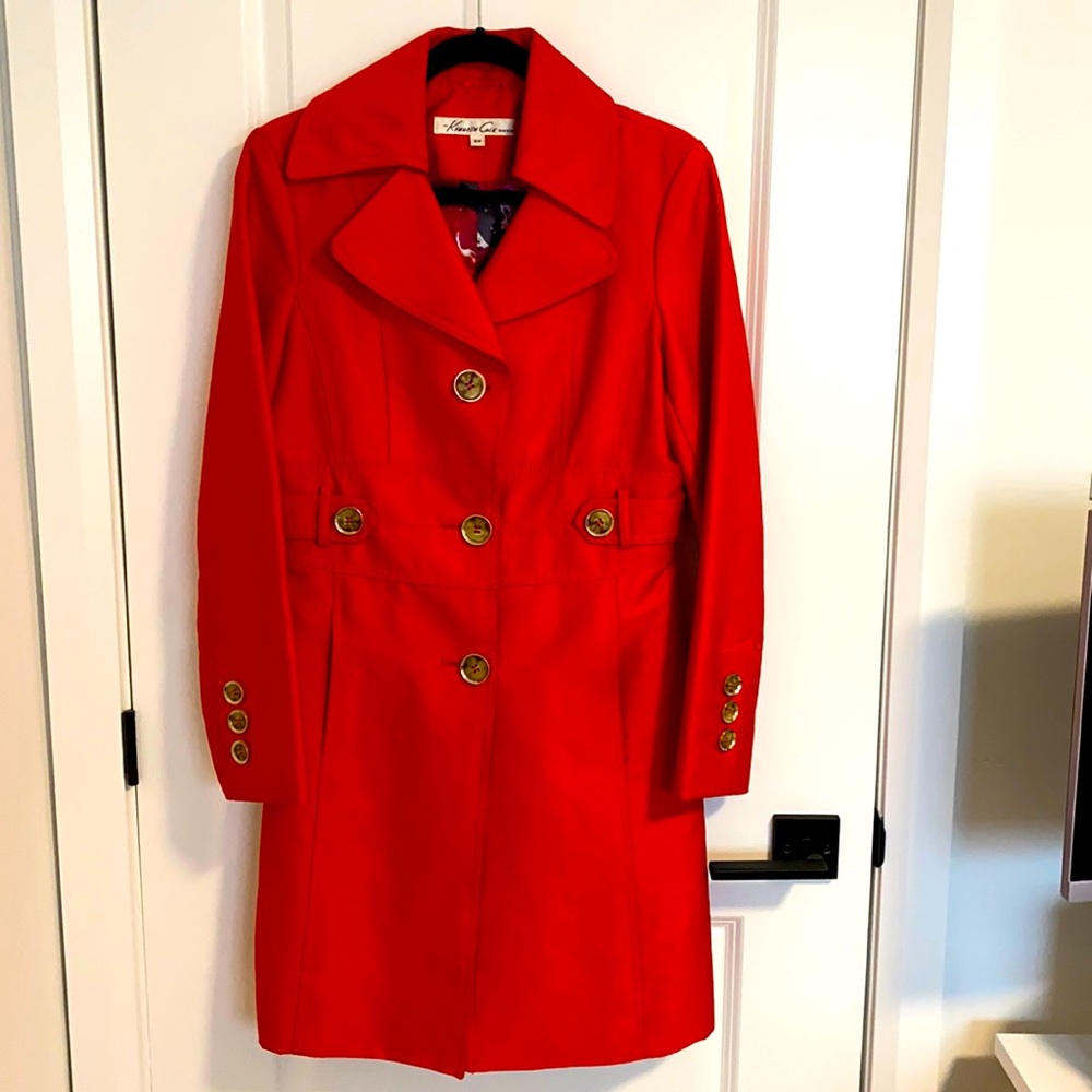 Kenneth Cole New York Coral Trench Coat